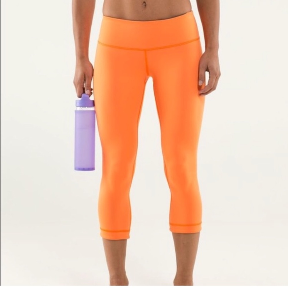 Lululemon wunder under reversible crop leggings